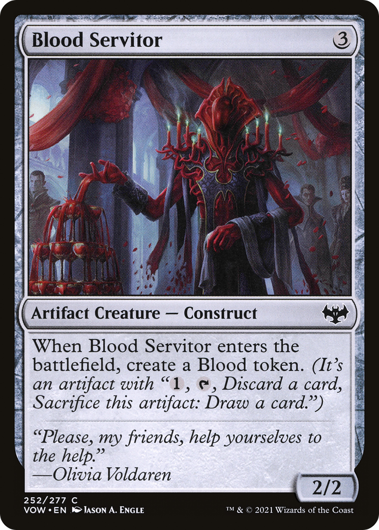Blood Servitor (VOW-252) - Innistrad: Crimson Vow Foil - Premium MTG Single from Wizards of the Coast - Just $0.08! Shop now at Game Crave Tournament Store