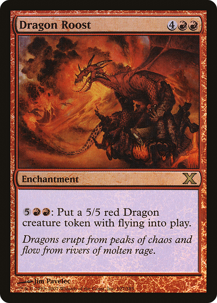 Dragon Roost (10E-197★) - Tenth Edition Foil - Premium MTG Single from Wizards of the Coast - Just $1.11! Shop now at Game Crave Tournament Store