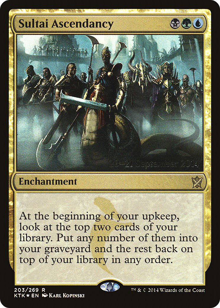 Sultai Ascendancy (PKTK-203S) - Khans of Tarkir Promos Foil - Premium MTG Single from Wizards of the Coast - Just $0.20! Shop now at Game Crave Tournament Store