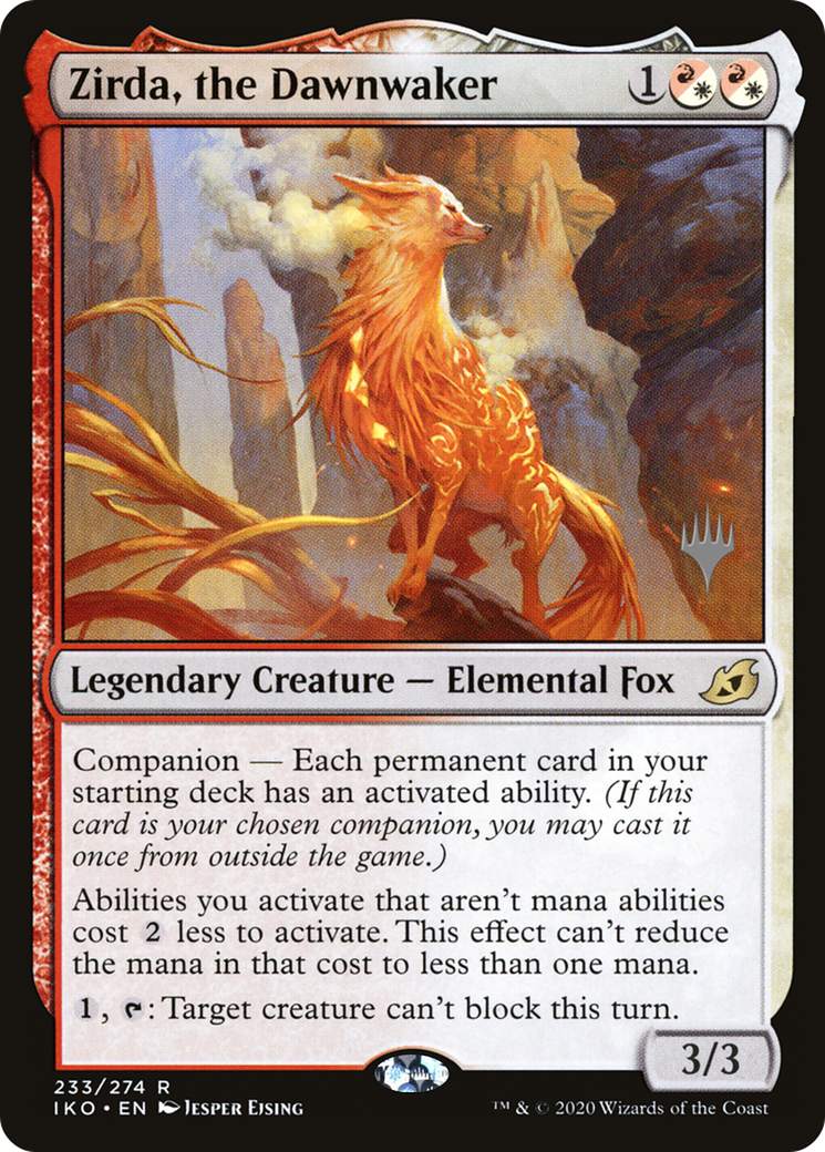Zirda, the Dawnwaker (PIKO-233P) - Ikoria: Lair of Behemoths Promos: (companion) - Premium MTG Single from Wizards of the Coast - Just $0.20! Shop now at Game Crave Tournament Store