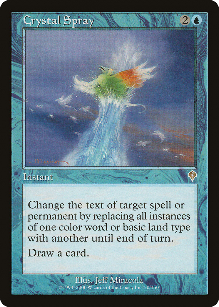 Crystal Spray (INV-050) - Invasion Foil - Premium MTG Single from Wizards of the Coast - Just $14.14! Shop now at Game Crave Tournament Store