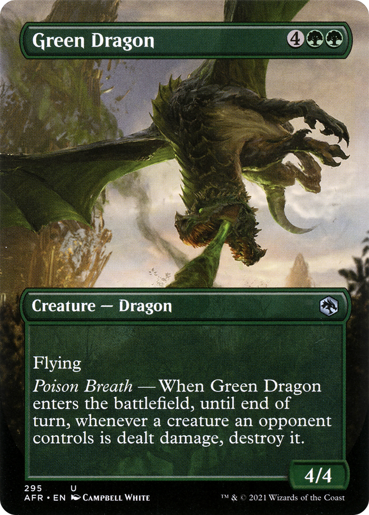 Green Dragon (AFR-295) - Adventures in the Forgotten Realms (Borderless) - Premium MTG Single from Wizards of the Coast - Just $0.08! Shop now at Game Crave Tournament Store