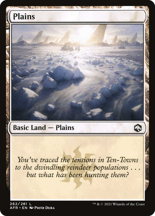 Plains (AFR-262) - Adventures in the Forgotten Realms - Premium MTG Single from Wizards of the Coast - Just $0.08! Shop now at Game Crave Tournament Store