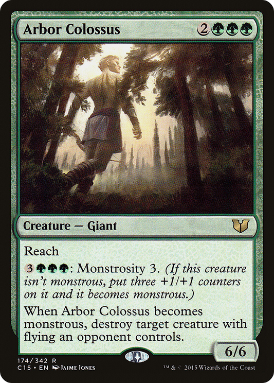 Arbor Colossus (C15-174) - Commander 2015 - Premium MTG Single from Wizards of the Coast - Just $0.25! Shop now at Game Crave Tournament Store