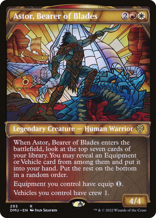 Astor, Bearer of Blades (DMU-293) - Dominaria United: (Showcase) Foil - Premium MTG Single from Wizards of the Coast - Just $0.08! Shop now at Game Crave Tournament Store