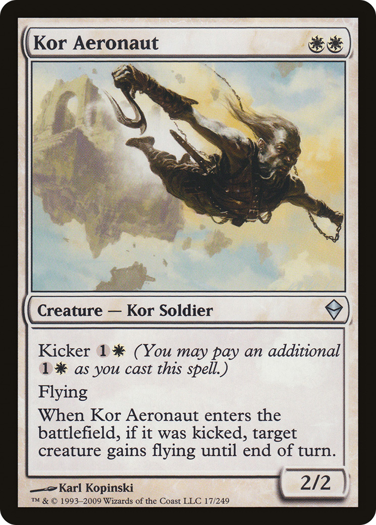 Kor Aeronaut (ZEN-017) - Zendikar - Premium MTG Single from Wizards of the Coast - Just $0.25! Shop now at Game Crave Tournament Store