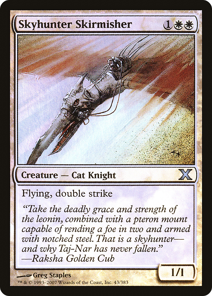 Skyhunter Skirmisher (10E-43★) - Tenth Edition Foil - Premium MTG Single from Wizards of the Coast - Just $0.50! Shop now at Game Crave Tournament Store