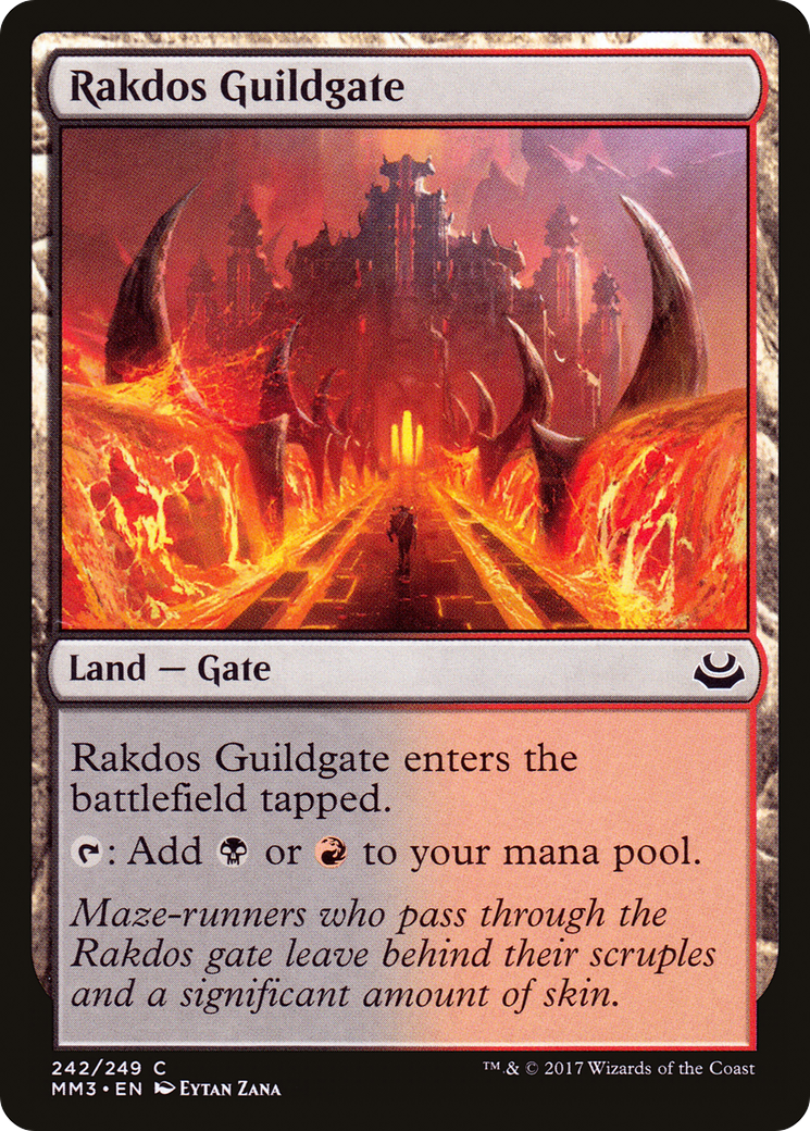 Rakdos Guildgate (MM3-242) - Modern Masters 2017 Foil - Premium MTG Single from Wizards of the Coast - Just $0.37! Shop now at Game Crave Tournament Store