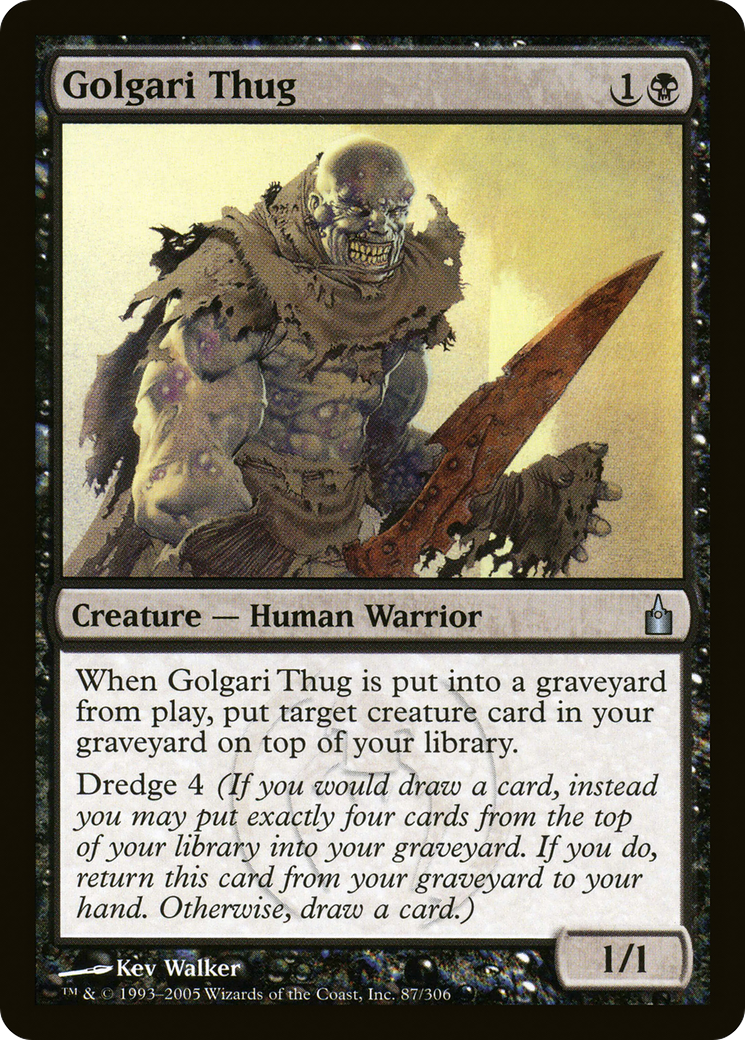 Golgari Thug (RAV-087) - Ravnica: City of Guilds Foil - Premium MTG Single from Wizards of the Coast - Just $1.04! Shop now at Game Crave Tournament Store