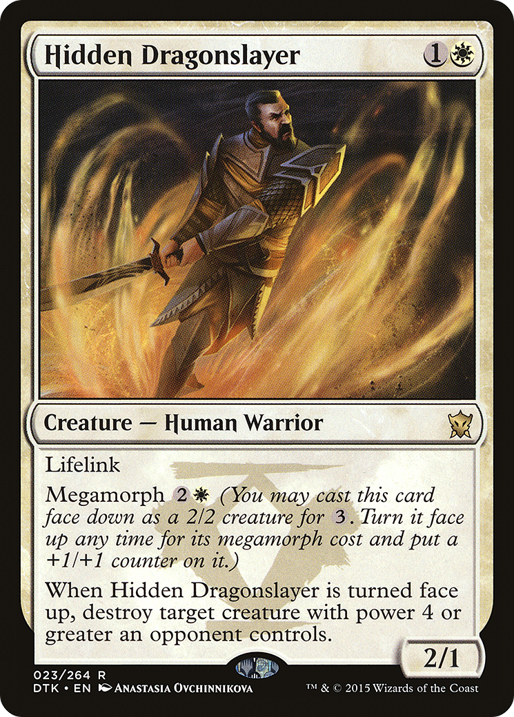 Hidden Dragonslayer (DTK-023) - Dragons of Tarkir Foil - Premium MTG Single from Wizards of the Coast - Just $0.10! Shop now at Game Crave Tournament Store