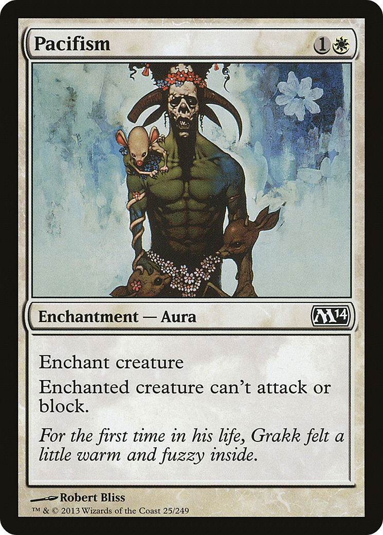 Pacifism (M14-025) - Magic 2014 - Premium MTG Single from Wizards of the Coast - Just $0.08! Shop now at Game Crave Tournament Store