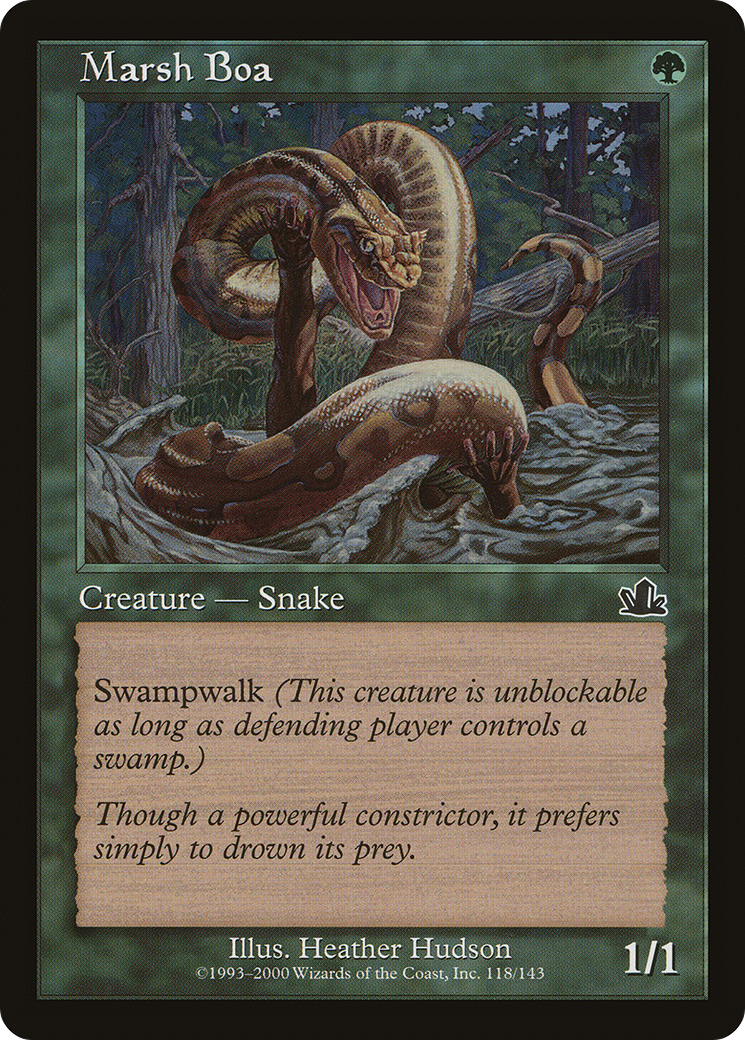 Marsh Boa (PCY-118) - Prophecy - Premium MTG Single from Wizards of the Coast - Just $0.08! Shop now at Game Crave Tournament Store