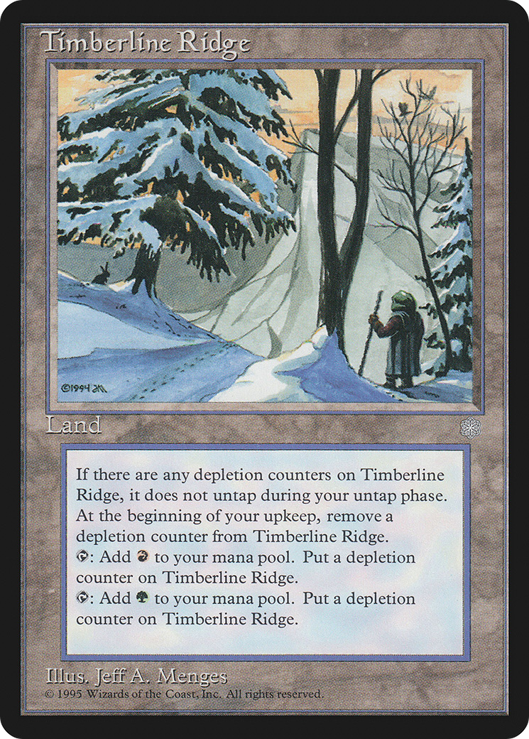 Timberline Ridge (ICE-361) - Ice Age - Premium MTG Single from Wizards of the Coast - Just $0.24! Shop now at Game Crave Tournament Store