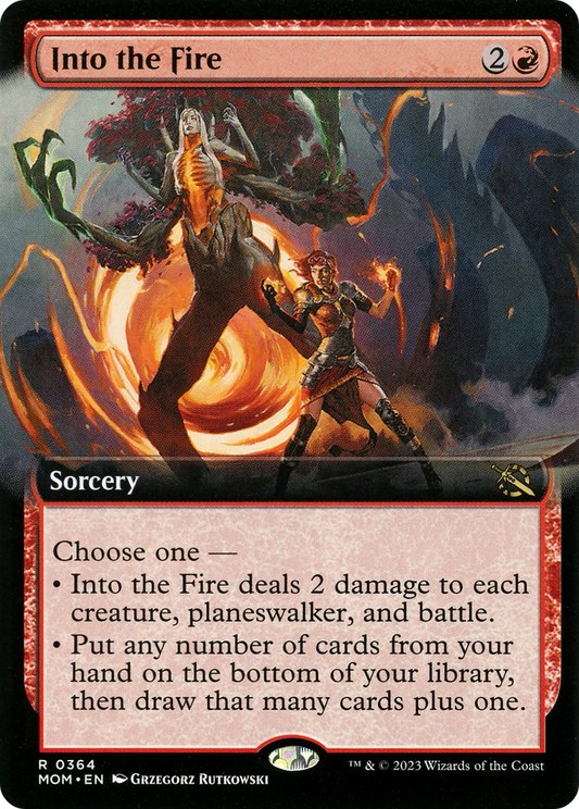 Into the Fire (MOM-364) - March of the Machine: (Extended Art) - Premium MTG Single from Wizards of the Coast - Just $0.25! Shop now at Game Crave Tournament Store
