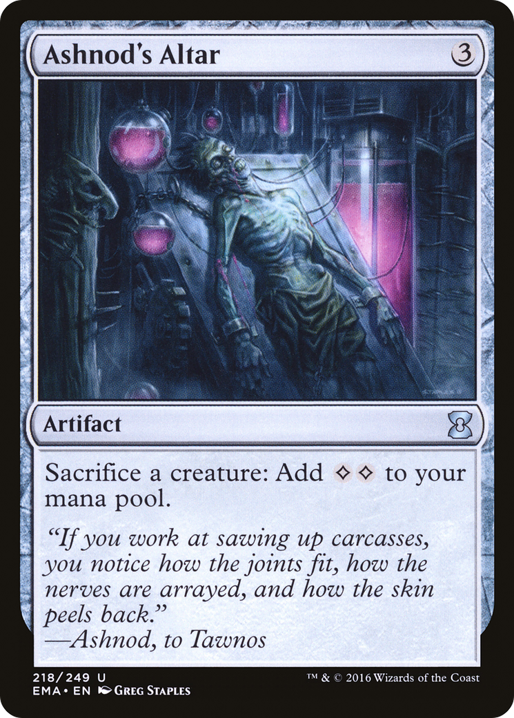 Ashnod's Altar (EMA-218) - Eternal Masters Foil - Premium MTG Single from Wizards of the Coast - Just $2.46! Shop now at Game Crave Tournament Store