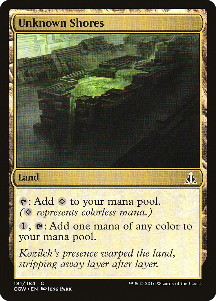 Unknown Shores (OGW-181) - Oath of the Gatewatch Foil - Premium MTG Single from Wizards of the Coast - Just $0.08! Shop now at Game Crave Tournament Store