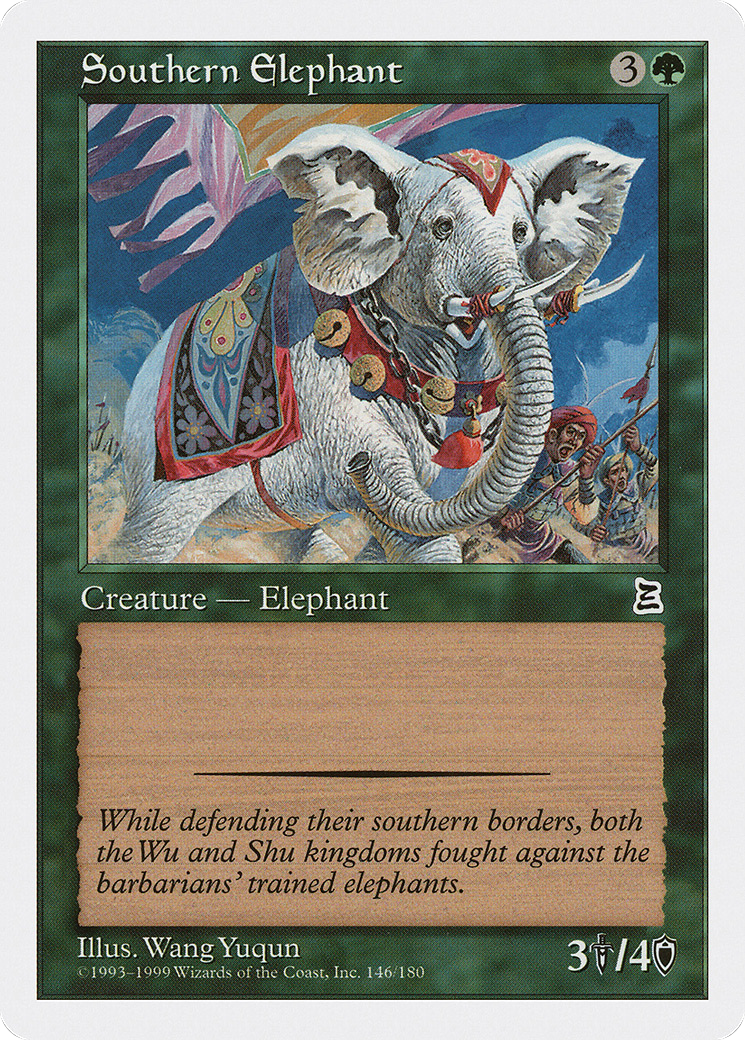 Southern Elephant (PTK-146) - Portal Three Kingdoms - Premium MTG Single from Wizards of the Coast - Just $0.46! Shop now at Game Crave Tournament Store