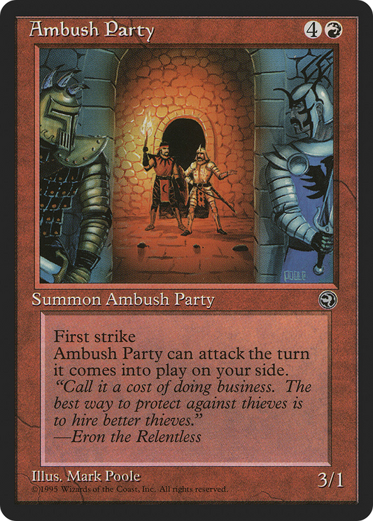 Ambush Party (HML-63A) - Homelands - Premium MTG Single from Wizards of the Coast - Just $0.25! Shop now at Game Crave Tournament Store
