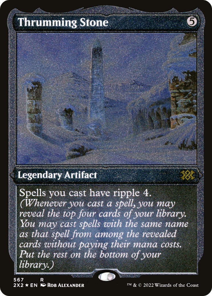 Thrumming Stone (2X2-567) - Double Masters 2022 Etched Foil - Premium MTG Single from Wizards of the Coast - Just $7.76! Shop now at Game Crave Tournament Store