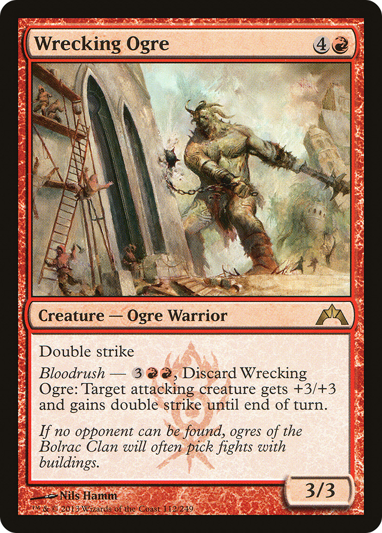 Wrecking Ogre (GTC-112) - Gatecrash Foil - Premium MTG Single from Wizards of the Coast - Just $0.38! Shop now at Game Crave Tournament Store