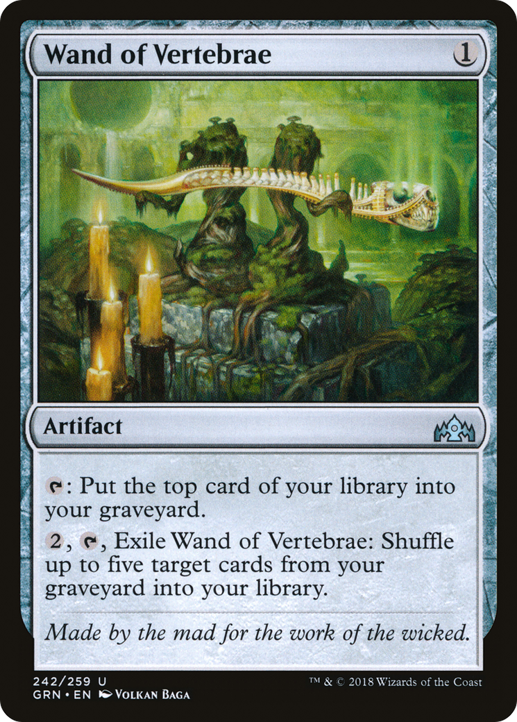 Wand of Vertebrae (GRN-242) - Guilds of Ravnica Foil - Premium MTG Single from Wizards of the Coast - Just $0.56! Shop now at Game Crave Tournament Store