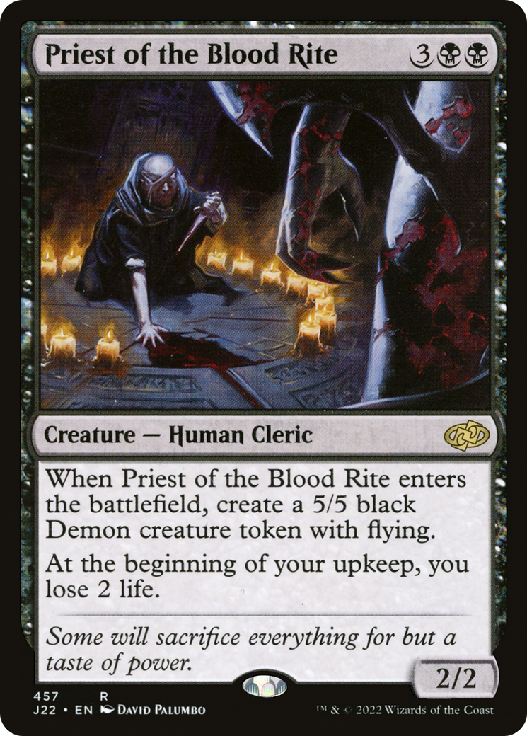 Priest of the Blood Rite (J22-457) - Jumpstart 2022 - Premium MTG Single from Wizards of the Coast - Just $0.08! Shop now at Game Crave Tournament Store