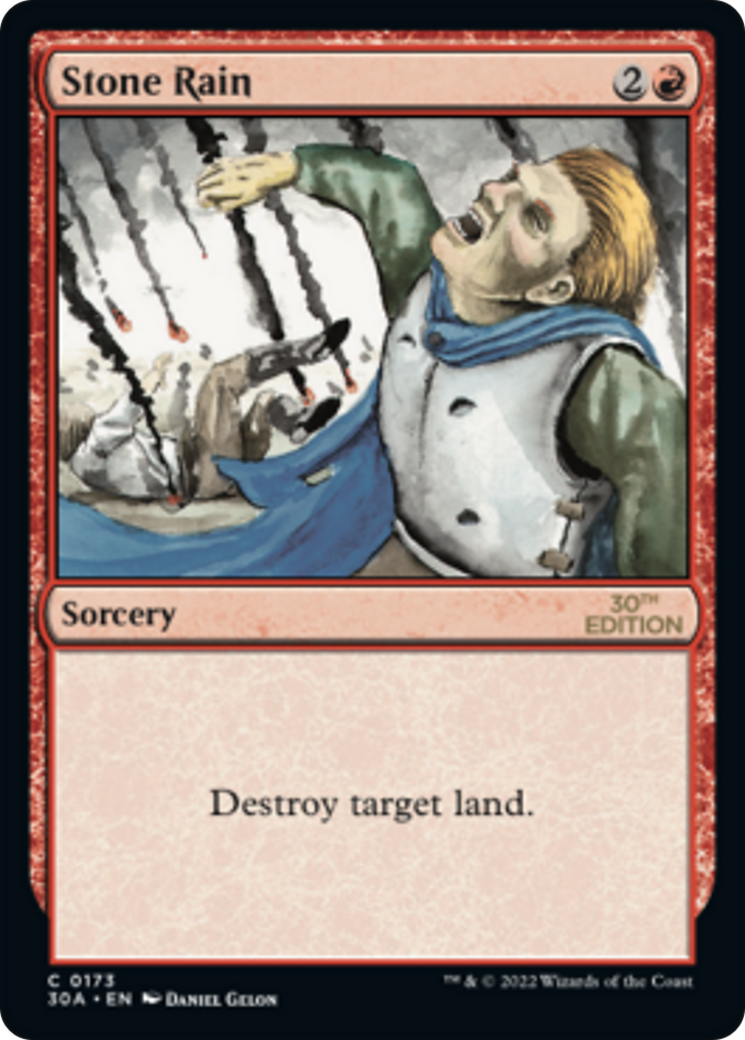 Stone Rain (30A-173) - 30th Anniversary Edition - Premium MTG Single from Wizards of the Coast - Just $0.42! Shop now at Game Crave Tournament Store
