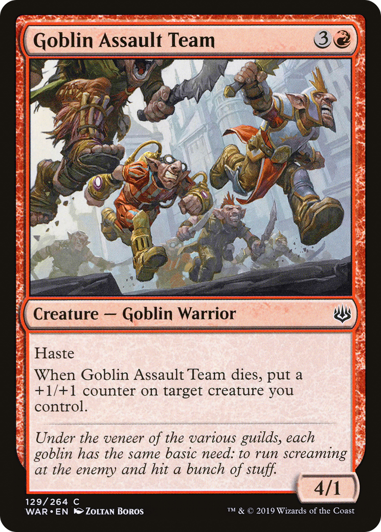 Goblin Assault Team (WAR-129) - War of the Spark - Premium MTG Single from Wizards of the Coast - Just $0.08! Shop now at Game Crave Tournament Store