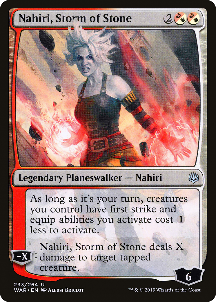 Nahiri, Storm of Stone (WAR-233) - War of the Spark - Premium MTG Single from Wizards of the Coast - Just $0.08! Shop now at Game Crave Tournament Store