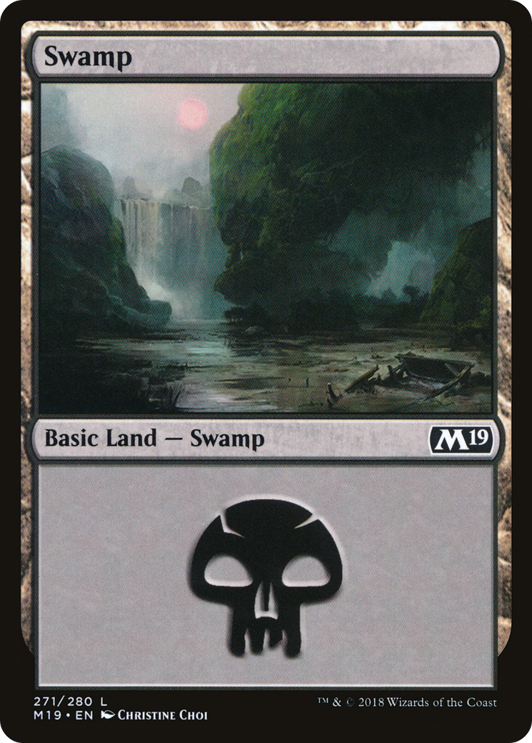 Swamp (M19-271) - Core Set 2019 - Premium MTG Single from Wizards of the Coast - Just $0.08! Shop now at Game Crave Tournament Store