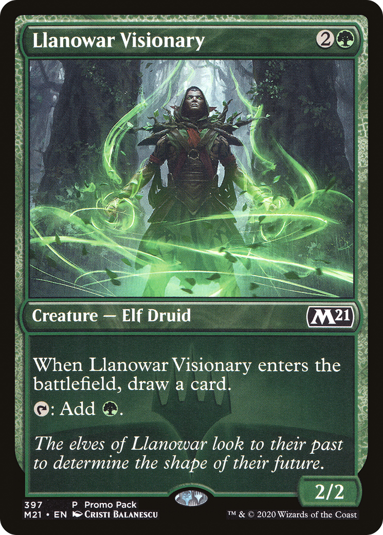 Llanowar Visionary (M21-397) - Core Set 2021 - Premium MTG Single from Wizards of the Coast - Just $0.21! Shop now at Game Crave Tournament Store