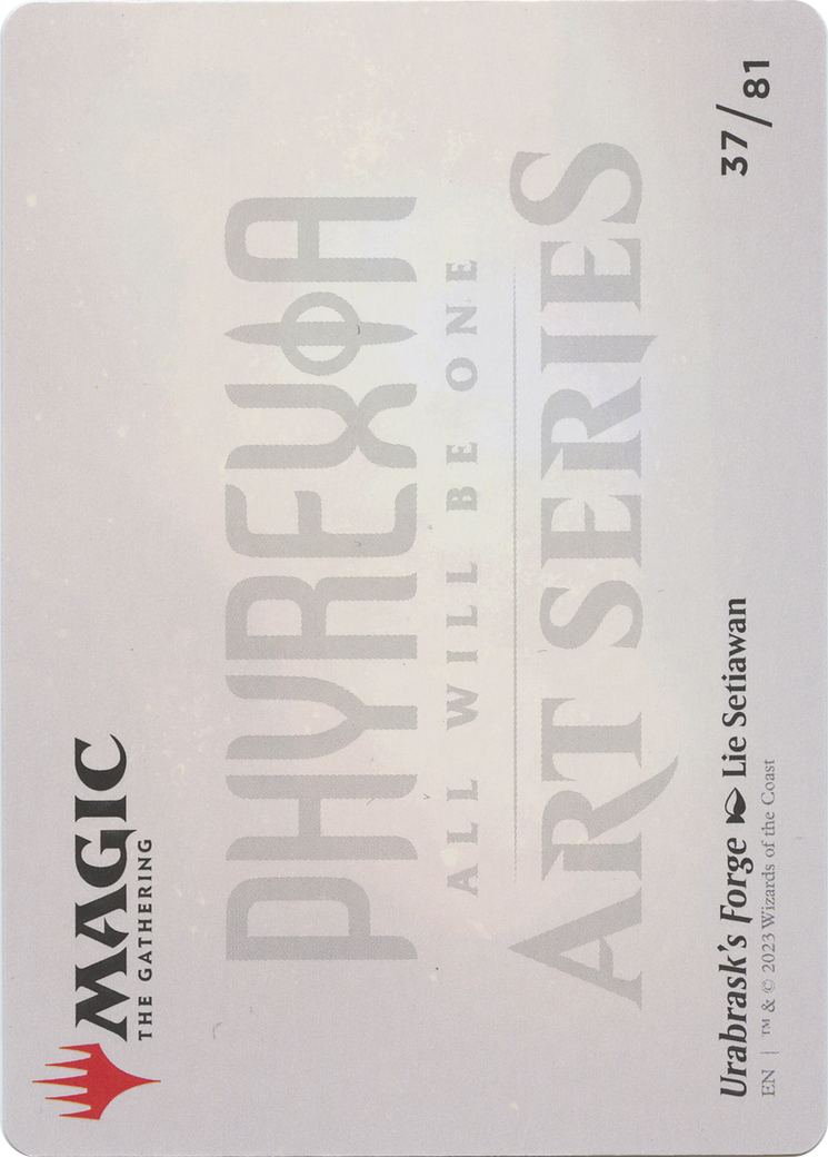 Urabrask's Forge // Urabrask's Forge (AONE-037) - Phyrexia: All Will Be One Art Series (Borderless) Foil - Premium MTG Single from Wizards of the Coast - Just $0! Shop now at Game Crave Tournament Store