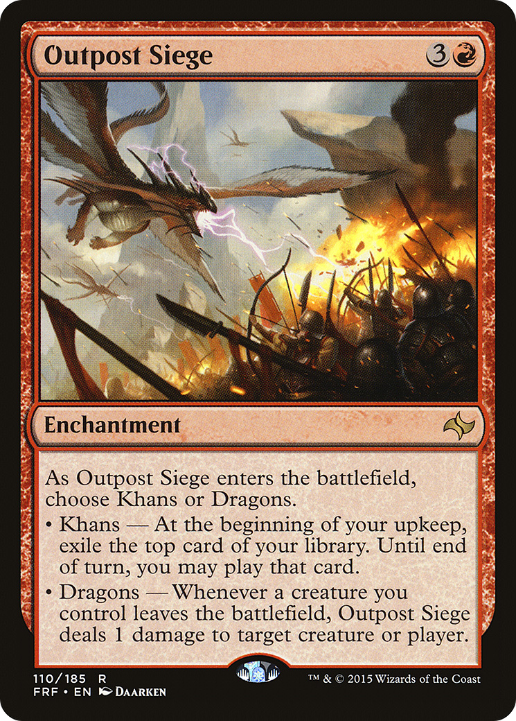 Outpost Siege (FRF-110) - Fate Reforged - Premium MTG Single from Wizards of the Coast - Just $0.08! Shop now at Game Crave Tournament Store