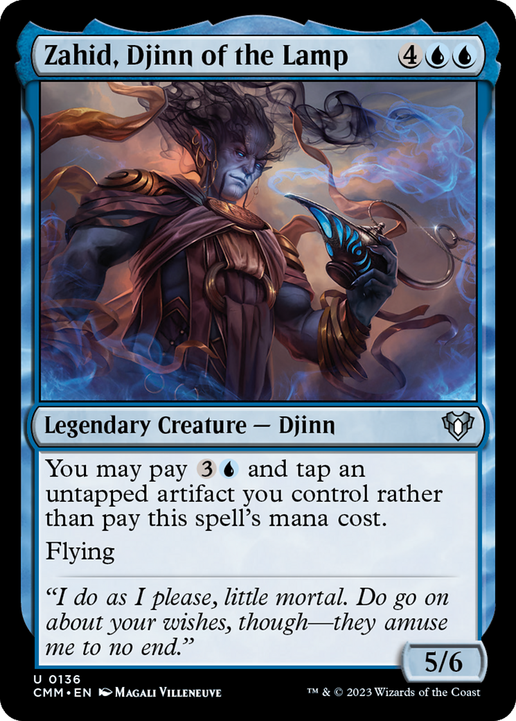 Zahid, Djinn of the Lamp (CMM-136) - Commander Masters - Premium MTG Single from Wizards of the Coast - Just $0.25! Shop now at Game Crave Tournament Store