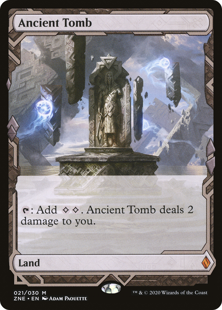 Ancient Tomb (ZNE-021) - Zendikar Rising Expeditions Foil - Premium MTG Single from Wizards of the Coast - Just $38.85! Shop now at Game Crave Tournament Store