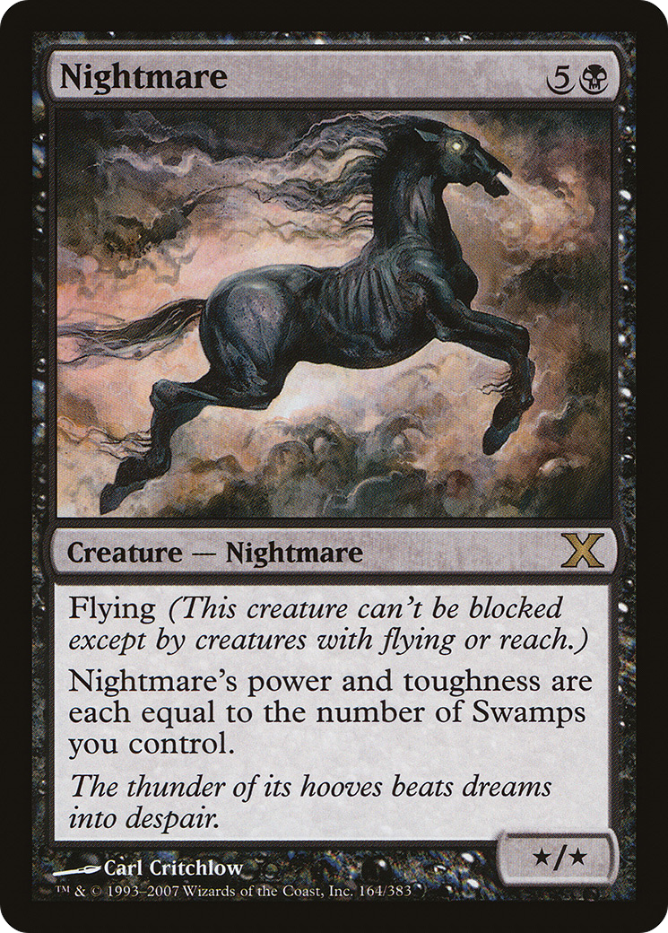 Nightmare (10E-164) - Tenth Edition - Premium MTG Single from Wizards of the Coast - Just $0.08! Shop now at Game Crave Tournament Store