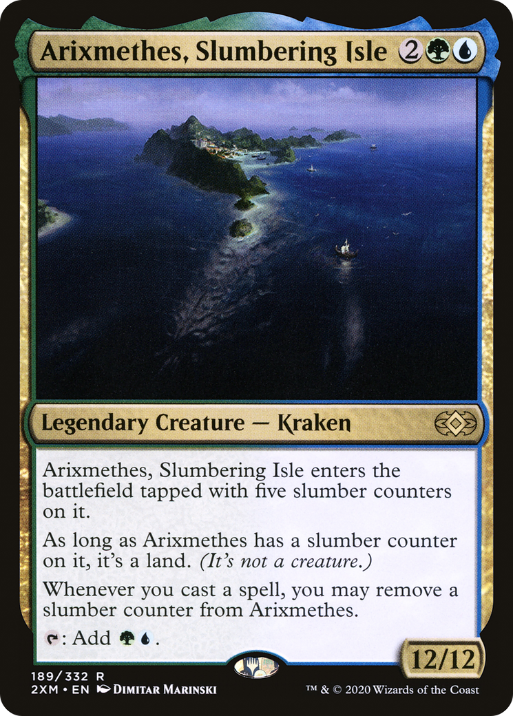 Arixmethes, Slumbering Isle (2XM-189) - Double Masters Foil - Premium MTG Single from Wizards of the Coast - Just $0.61! Shop now at Game Crave Tournament Store