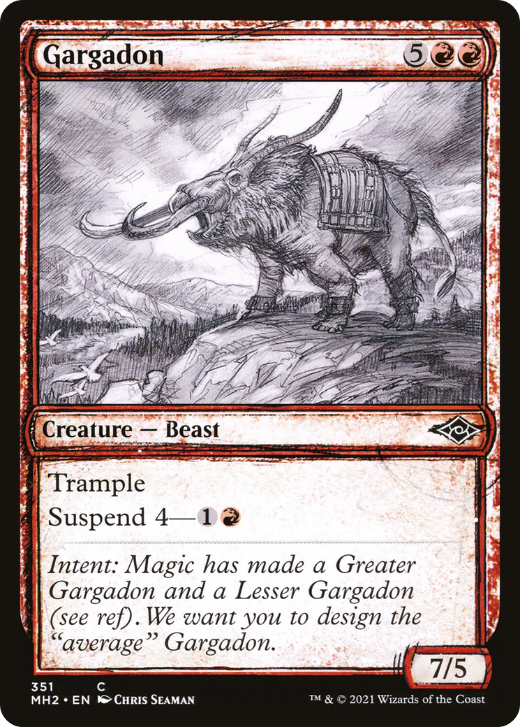 Gargadon (MH2-351) - Modern Horizons 2: (Showcase) - Premium MTG Single from Wizards of the Coast - Just $0.08! Shop now at Game Crave Tournament Store