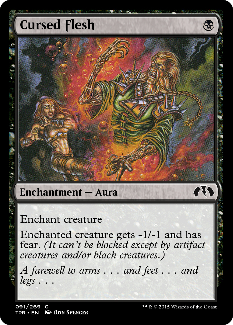 Cursed Flesh (TPR-091) - Tempest Remastered - Premium MTG Single from Wizards of the Coast - Just $0! Shop now at Game Crave Tournament Store