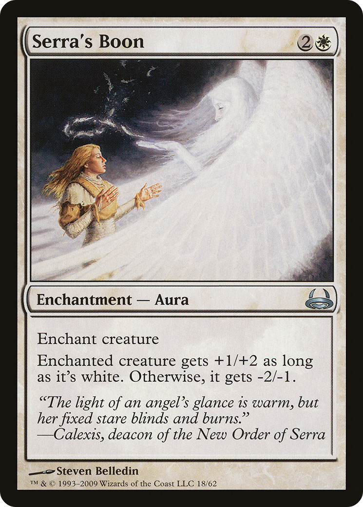 Serra's Boon (DDC-018) - Duel Decks: Divine vs. Demonic - Premium MTG Single from Wizards of the Coast - Just $0.08! Shop now at Game Crave Tournament Store