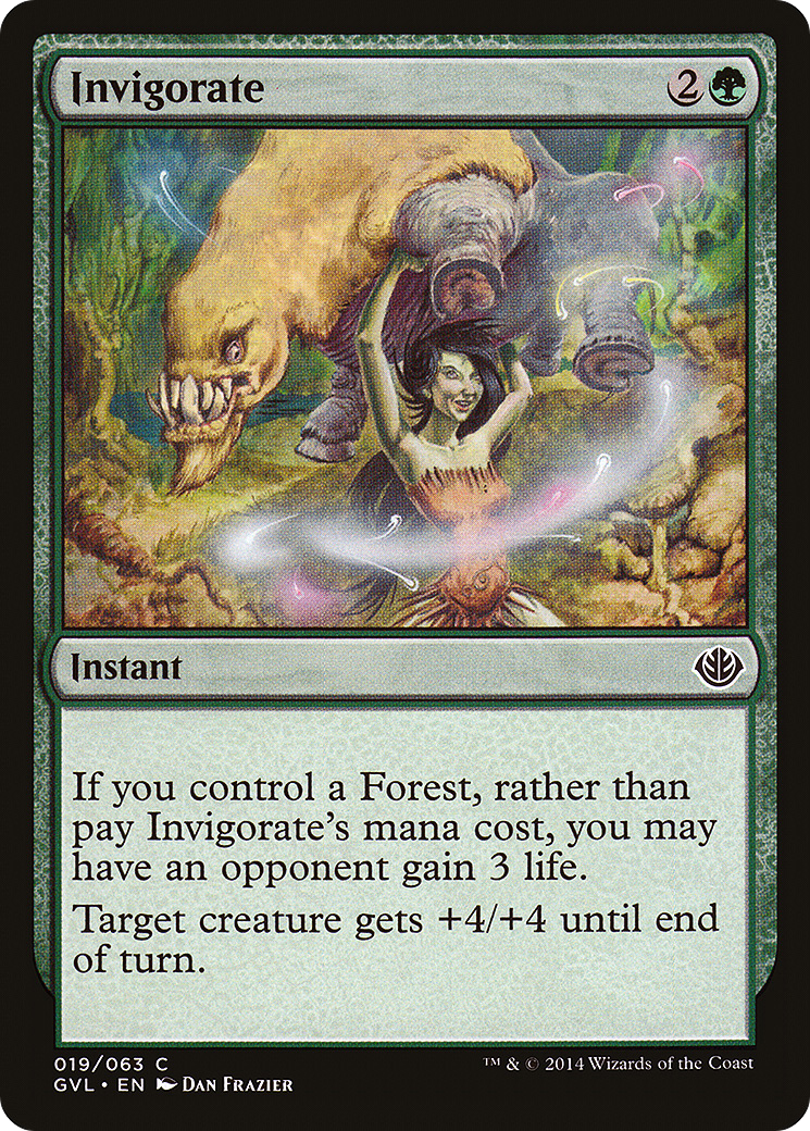 Invigorate (GVL-019) - Duel Decks Anthology: Garruk vs. Liliana - Premium MTG Single from Wizards of the Coast - Just $0.09! Shop now at Game Crave Tournament Store