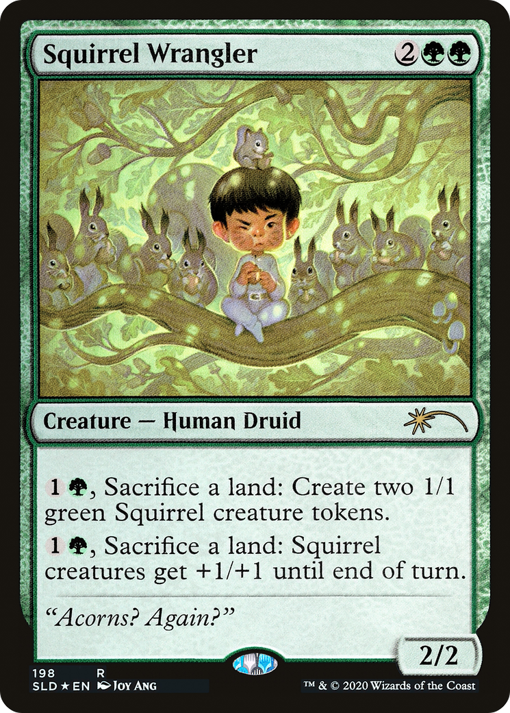 Squirrel Wrangler (SLD-198) - Secret Lair Drop Foil - Premium MTG Single from Wizards of the Coast - Just $1.25! Shop now at Game Crave Tournament Store