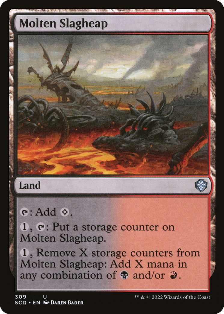 Molten Slagheap (SCD-309) - Starter Commander Decks - Premium MTG Single from Wizards of the Coast - Just $0.08! Shop now at Game Crave Tournament Store