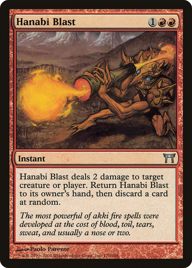 Hanabi Blast (CHK-170) - Champions of Kamigawa Foil - Premium MTG Single from Wizards of the Coast - Just $0.12! Shop now at Game Crave Tournament Store