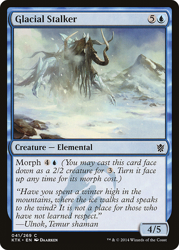 Glacial Stalker (KTK-041) - Khans of Tarkir - Premium MTG Single from Wizards of the Coast - Just $0.25! Shop now at Game Crave Tournament Store
