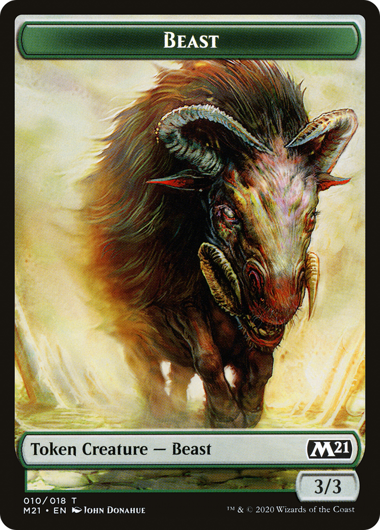 Beast (TM21-010) - Core Set 2021 Tokens - Premium MTG Single from Wizards of the Coast - Just $0! Shop now at Game Crave Tournament Store