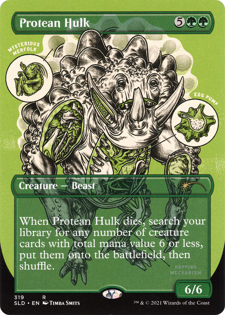 Protean Hulk (SLD-319) - Secret Lair Drop (Borderless) - Premium MTG Single from Wizards of the Coast - Just $6.30! Shop now at Game Crave Tournament Store