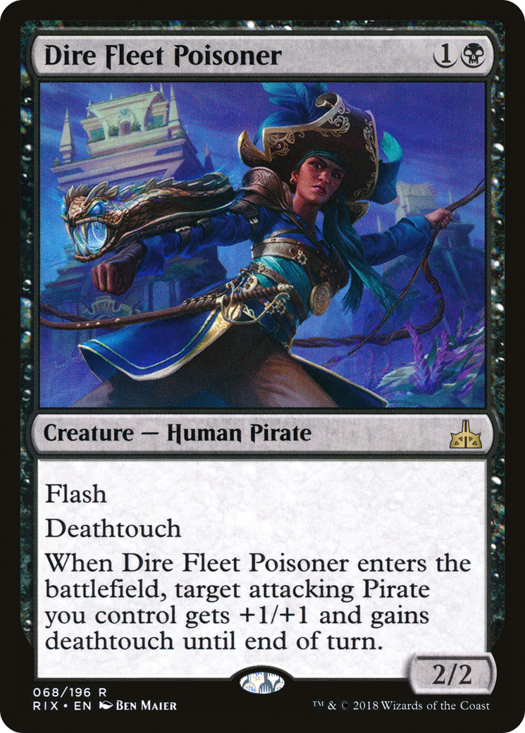 Dire Fleet Poisoner (RIX-068) - Rivals of Ixalan - Premium MTG Single from Wizards of the Coast - Just $0.13! Shop now at Game Crave Tournament Store