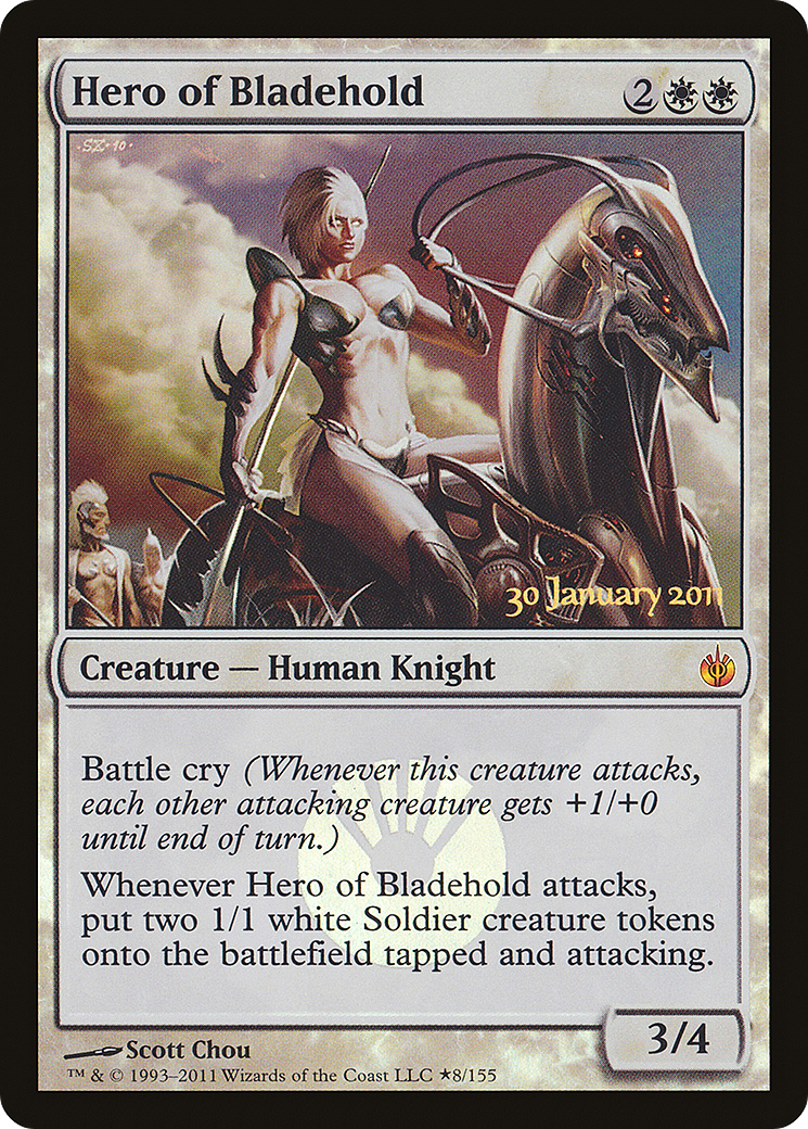 Hero of Bladehold (PMBS-08★) - Mirrodin Besieged Promos Foil - Premium MTG Single from Wizards of the Coast - Just $1.51! Shop now at Game Crave Tournament Store