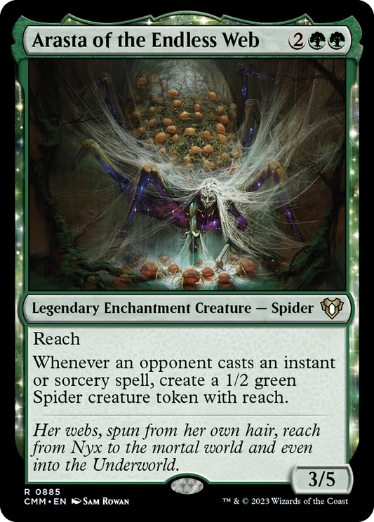 Arasta of the Endless Web (CMM-885) - Commander Masters - Premium MTG Single from Wizards of the Coast - Just $0.08! Shop now at Game Crave Tournament Store